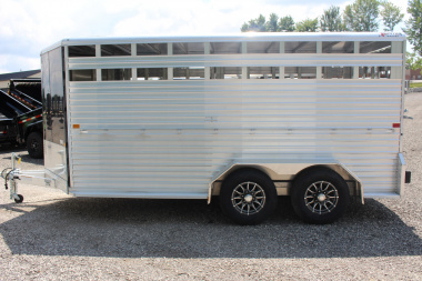 New 2025 Frontier Trailers 7' x 16' Livestock Trailer - 9990# GVW