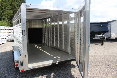 New 2025 Frontier Trailers 7' x 16' Livestock Trailer - 9990# GVW