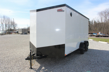 New 2025 United UJ 7' x 16' Enclosed Cargo Trailer - 7000# GVW - RAMP DOOR - 7' INTERIOR HEIGHT