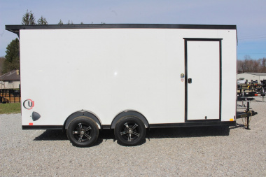 New 2025 United UJ 7' x 16' Enclosed Cargo Trailer - 7000# GVW - RAMP DOOR - 7' INTERIOR HEIGHT