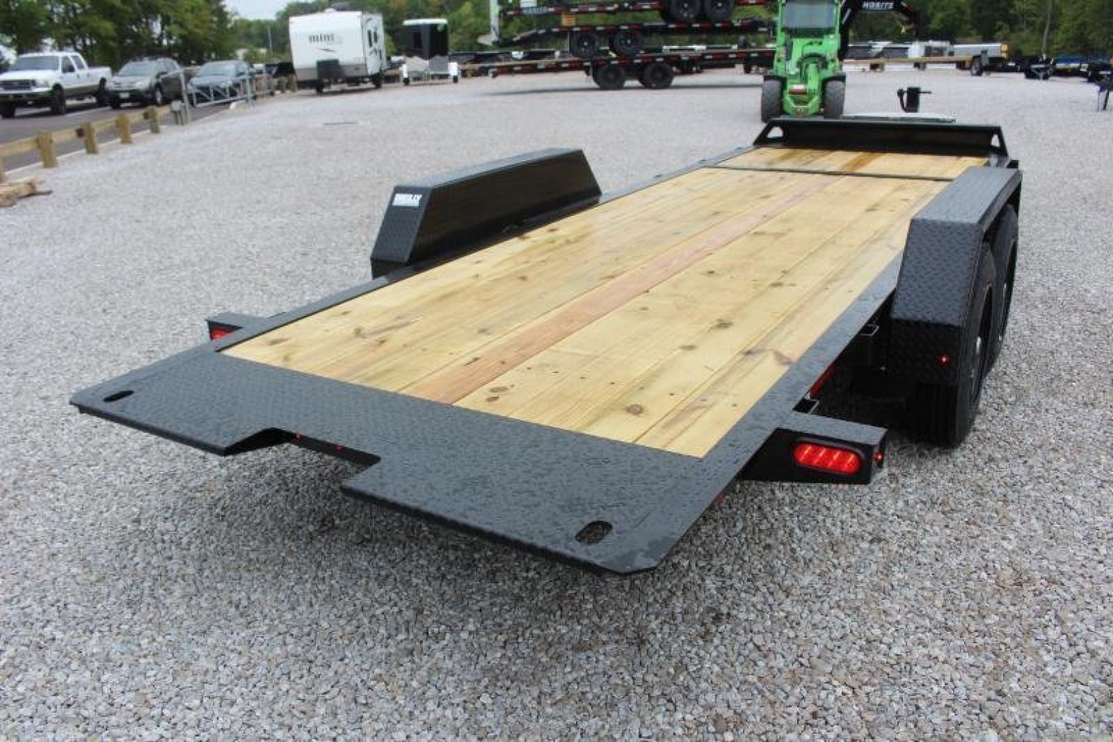 New 2025 Moritz 7' x 16' + 4' Low Pro - Gravity Tilt - Tilt Trailer - 16000# GVW