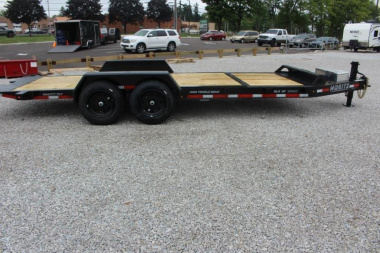 New 2025 Moritz 7' x 16' + 4' Low Pro - Gravity Tilt - Tilt Trailer - 16000# GVW