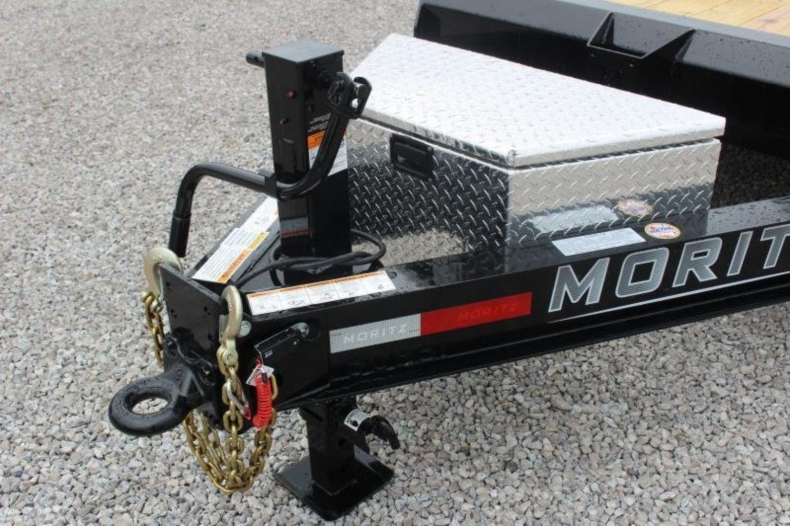 New 2025 Moritz 7' x 16' + 4' Low Pro - Gravity Tilt - Equipment Trailer - 16000# GVW