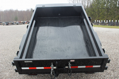 New 2025 Sure-Trac 5' x 8' Low Profile Homeowner Dump Trailer 5K - Single Ram (NO RAMPS) - BARN DOORS