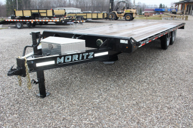 Used 2023 Moritz 8.5' x 24' Deckover Flatbed Trailer - 16000# GVW (No Ramps)