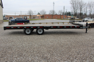 Used 2023 Moritz 8.5' x 24' Deckover Flatbed Trailer - 16000# GVW (No Ramps)