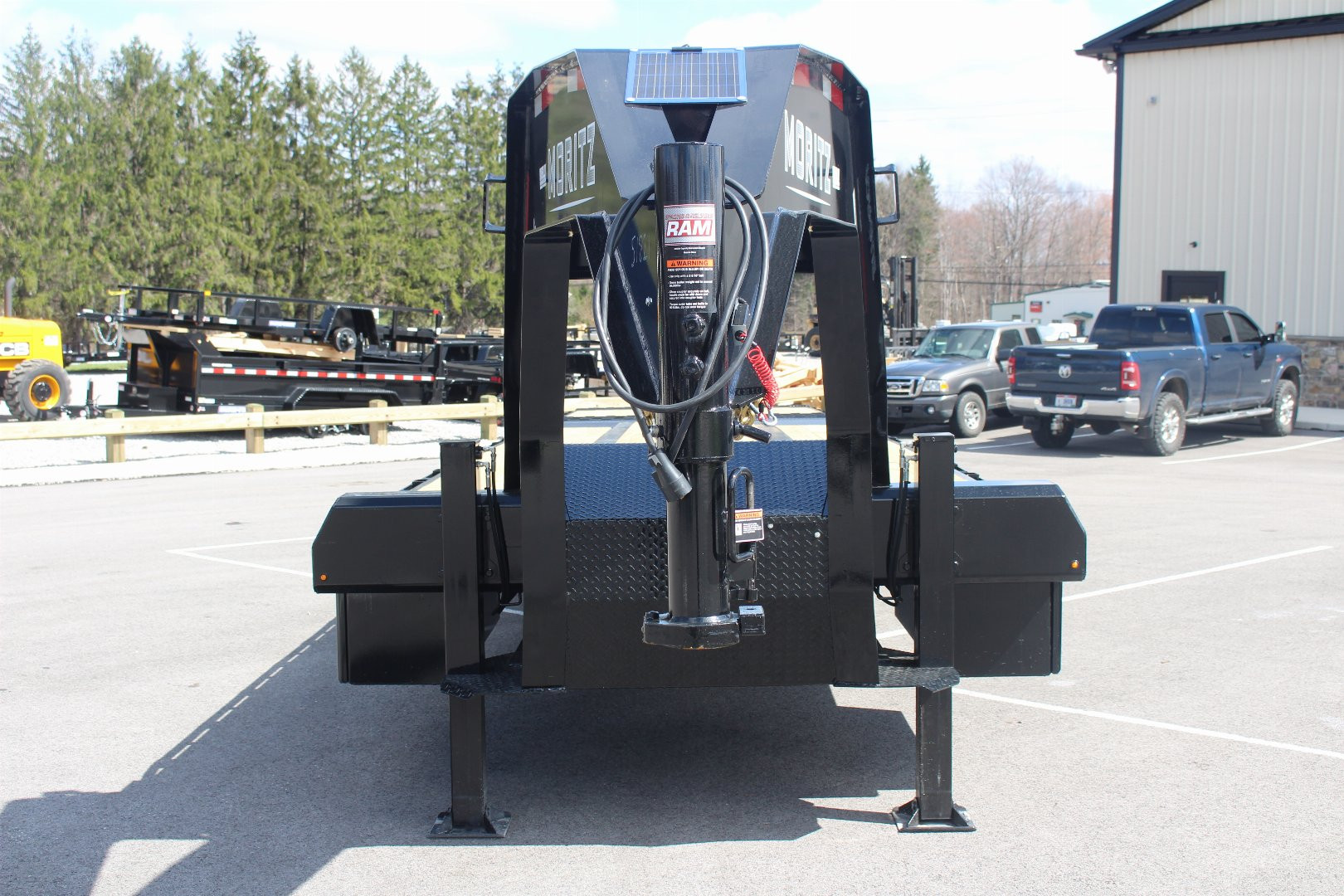 New 2025 Moritz FDGH Hydraulic Tail 40' GOOSENECK Deckover Flatbed Trailer- 25900# GVW