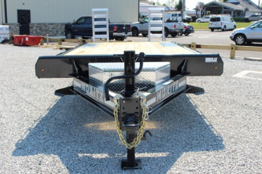 New 2024 Moritz 8' 6" x 18' + 4' Deckover Flatbed w/ Beavertail - Aluminum Ramps - 16,000# GVW