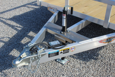 New 2025 H & H 6' 10" x 16' Aluminum Utility Trailer - BiFold Ramp - 7000# GVW