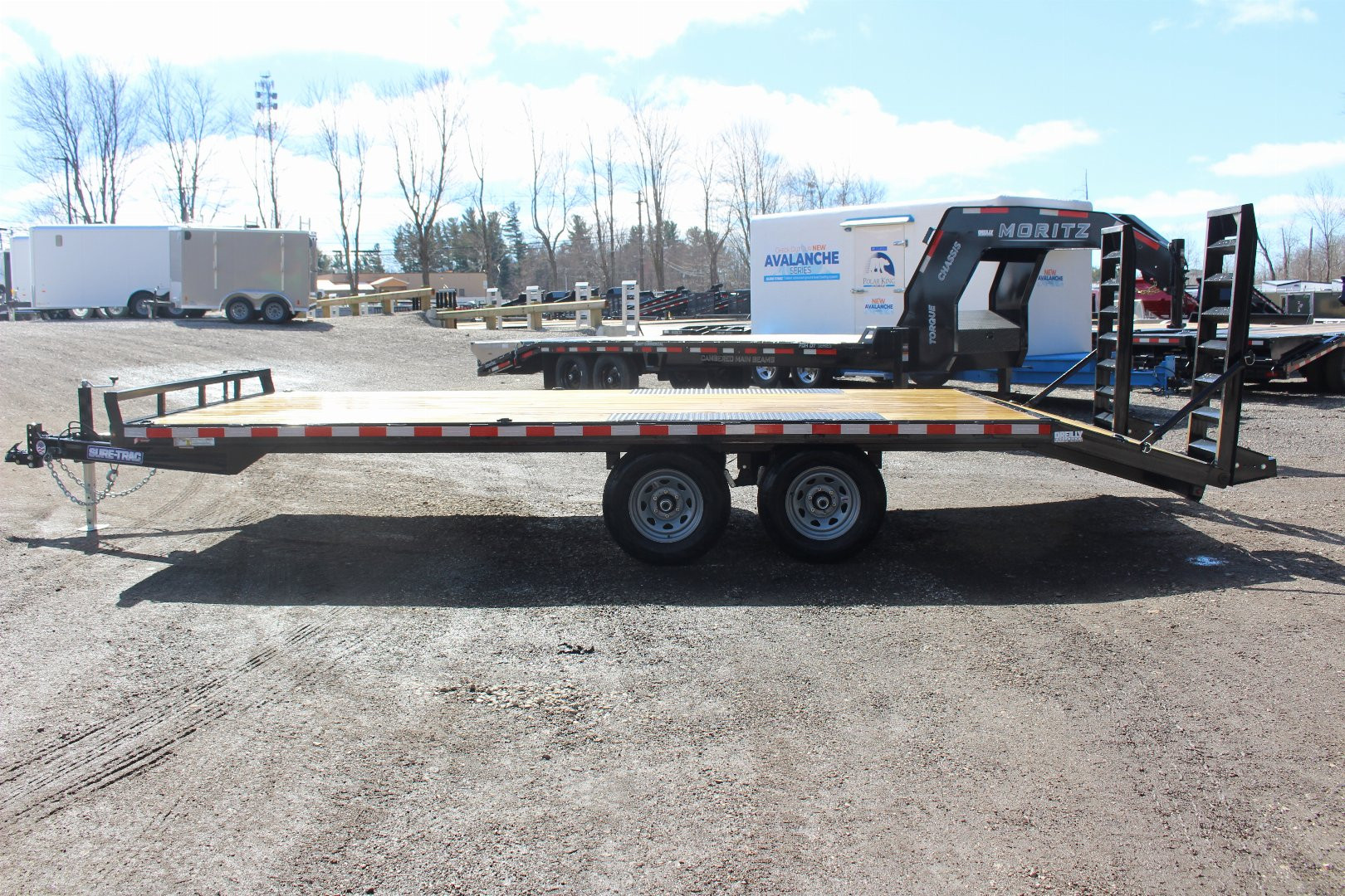 New 2025 Sure-Trac 8'6" x 17'+3' Deckover Trailer - 9900# GVW