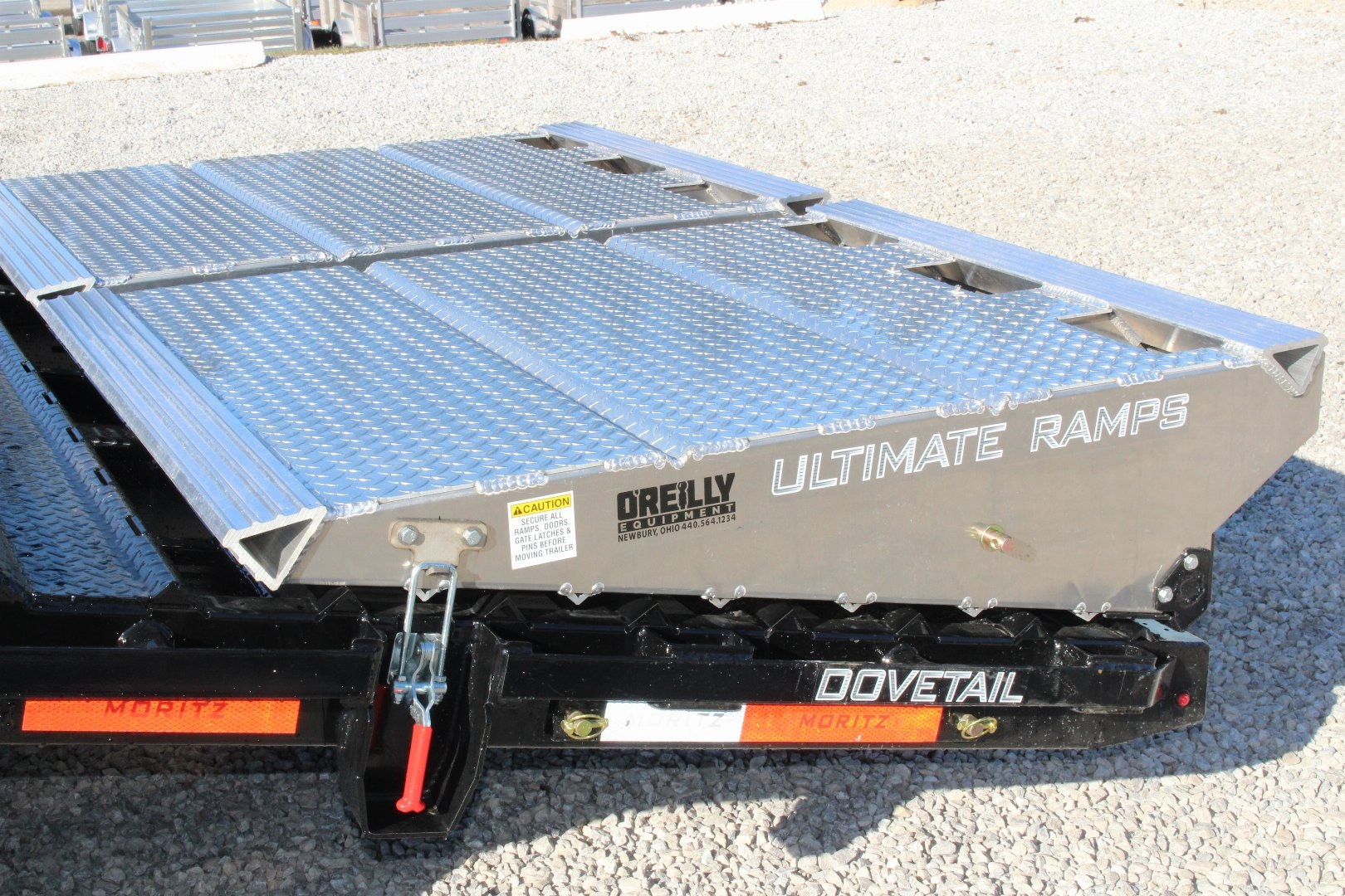 New 2025 Moritz FDGH DT 25' + 5' GOOSENECK Deckover Flatbed Trailer- Full Width Aluminum Ramps- 25900# GVW