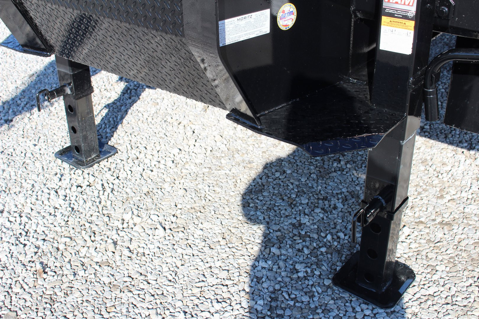 New 2025 Moritz FDGH DT 25' + 5' GOOSENECK Deckover Flatbed Trailer- Full Width Aluminum Ramps- 25900# GVW
