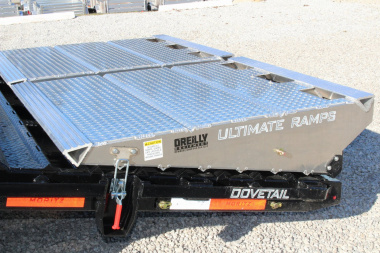 New 2025 Moritz FDGH DT 25' + 5' GOOSENECK Deckover Flatbed Trailer- Full Width Aluminum Ramps- 25900# GVW