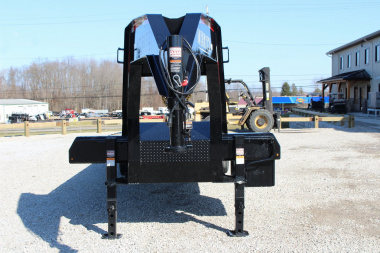 New 2025 Moritz FDGH DT 25' + 5' GOOSENECK Deckover Flatbed Trailer- Full Width Aluminum Ramps- 25900# GVW