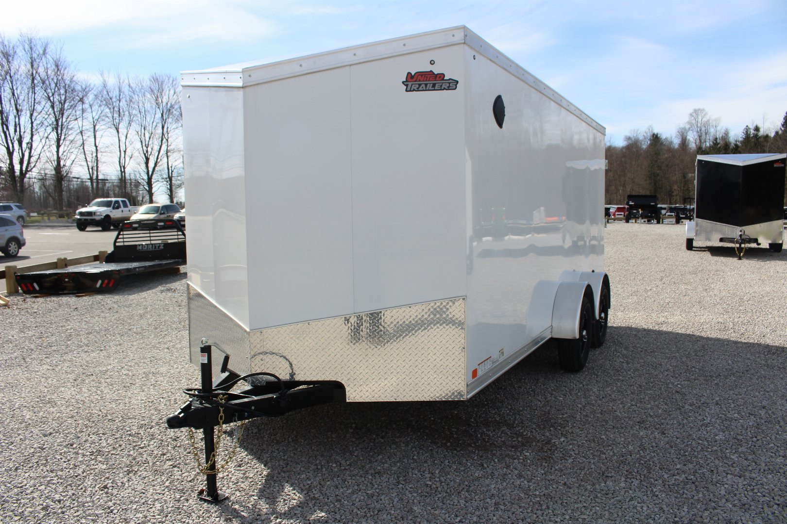New 2025 United UJ-S 7' x 16' Enclosed Cargo Trailer - 7000# GVW - RAMP DOOR - 6.5' INTERIOR HEIGHT
