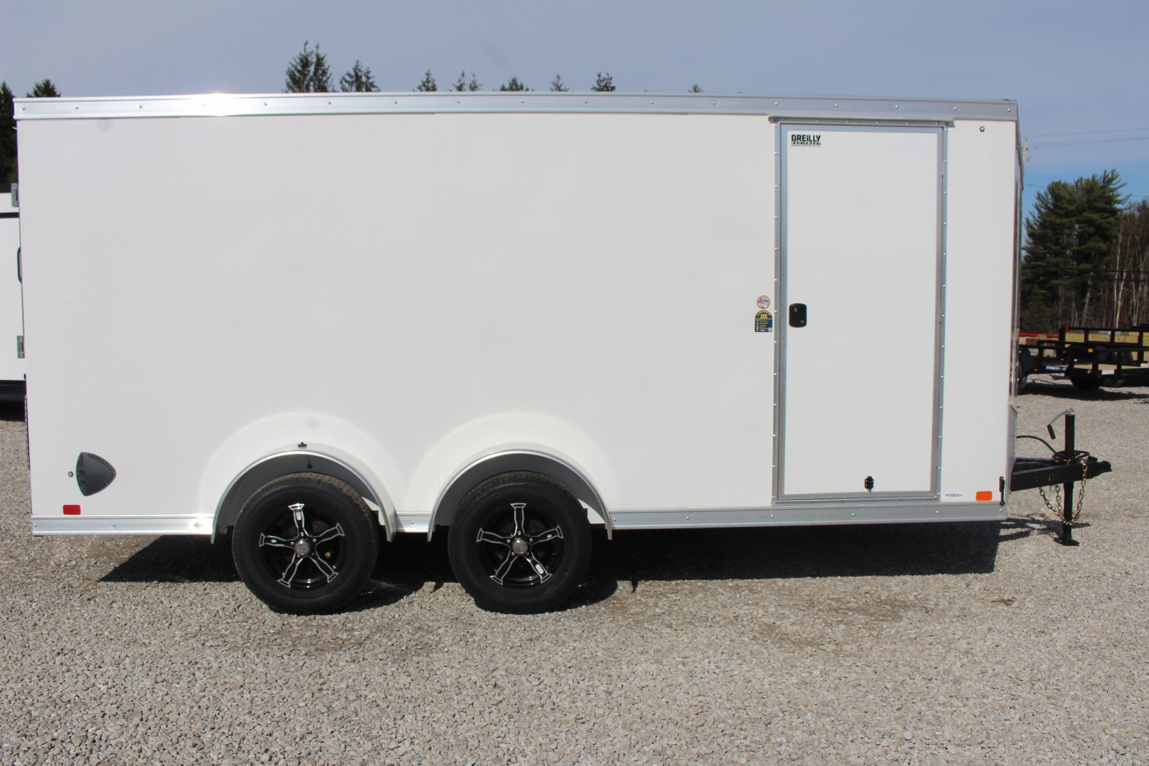 New 2025 United UJ-S 7' x 16' Enclosed Cargo Trailer - 7000# GVW - RAMP DOOR - 6.5' INTERIOR HEIGHT