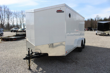New 2025 United UJ-S 7' x 16' Enclosed Cargo Trailer - 7000# GVW - RAMP DOOR - 6.5' INTERIOR HEIGHT