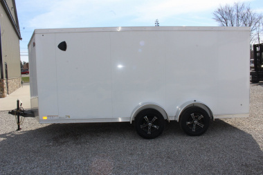 New 2025 United UJ-S 7' x 16' Enclosed Cargo Trailer - 7000# GVW - RAMP DOOR - 6.5' INTERIOR HEIGHT