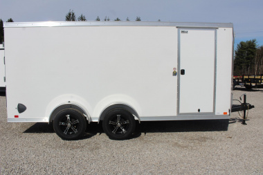 New 2025 United UJ-S 7' x 16' Enclosed Cargo Trailer - 7000# GVW - RAMP DOOR - 6.5' INTERIOR HEIGHT
