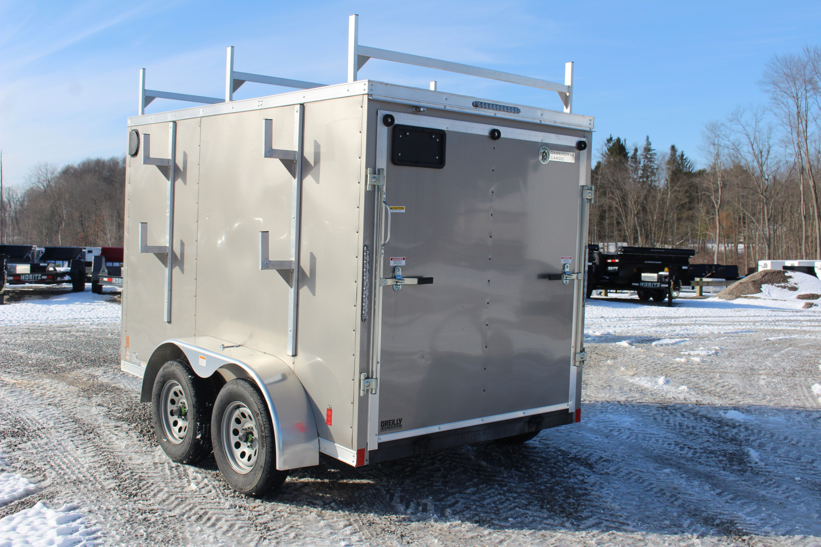 Used 2025 Darkhorse Cargo DHW 6' x 10' Enclosed Trailer - Rear Ramp Door- 6' Interior Height 7000# GVW