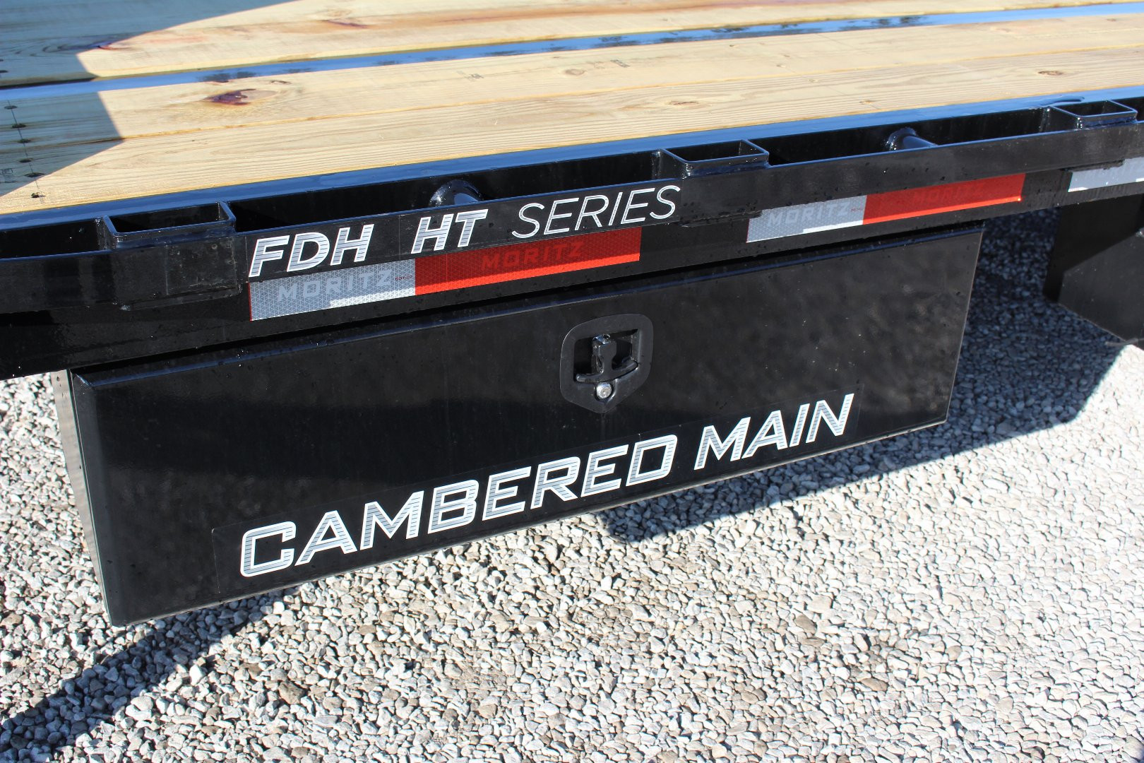 New 2025 Moritz FDGH Hydraulic Tail 30' GOOSENECK Deckover Flatbed Trailer- 17900# GVW