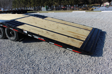 New 2025 Moritz FDGH Hydraulic Tail 30' GOOSENECK Deckover Flatbed Trailer- 17900# GVW