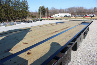 New 2025 Moritz FDGH Hydraulic Tail 30' GOOSENECK Deckover Flatbed Trailer- 17900# GVW