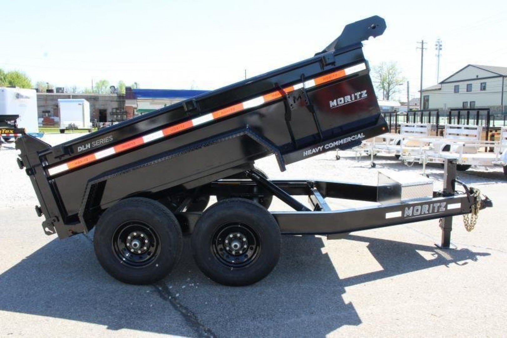New 2025 Moritz 6'10" x 10' Heavy Commercial DLH Series Dump Trailer - 12000# GVW