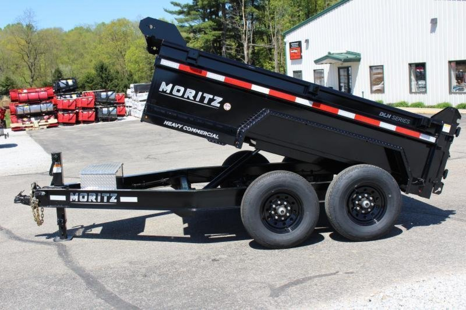 New 2025 Moritz 6'10" x 10' Heavy Commercial DLH Series Dump Trailer - 12000# GVW