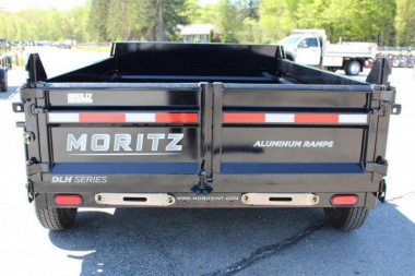 New 2025 Moritz 6'10" x 10' Heavy Commercial DLH Series Dump Trailer - 12000# GVW