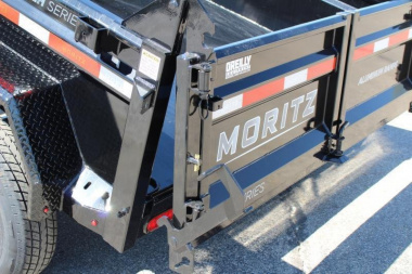 New 2025 Moritz 6'10" x 10' Heavy Commercial DLH Series Dump Trailer - 12000# GVW