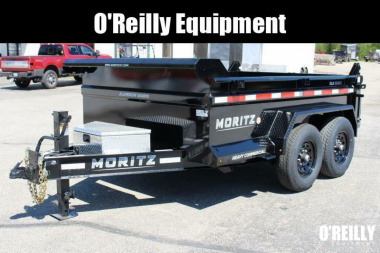 New 2025 Moritz 6'10  x 10' Heavy Commercial DLH Series Dump Trailer - 12000# GVW