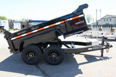 New 2025 Moritz 6'10" x 10' Heavy Commercial DLH Series Dump Trailer - 12000# GVW