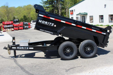 New 2025 Moritz 6'10" x 10' Heavy Commercial DLH Series Dump Trailer - 12000# GVW