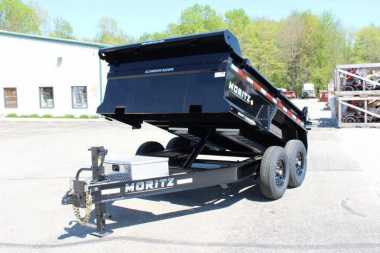 New 2025 Moritz 6'10" x 10' Heavy Commercial DLH Series Dump Trailer - 12000# GVW