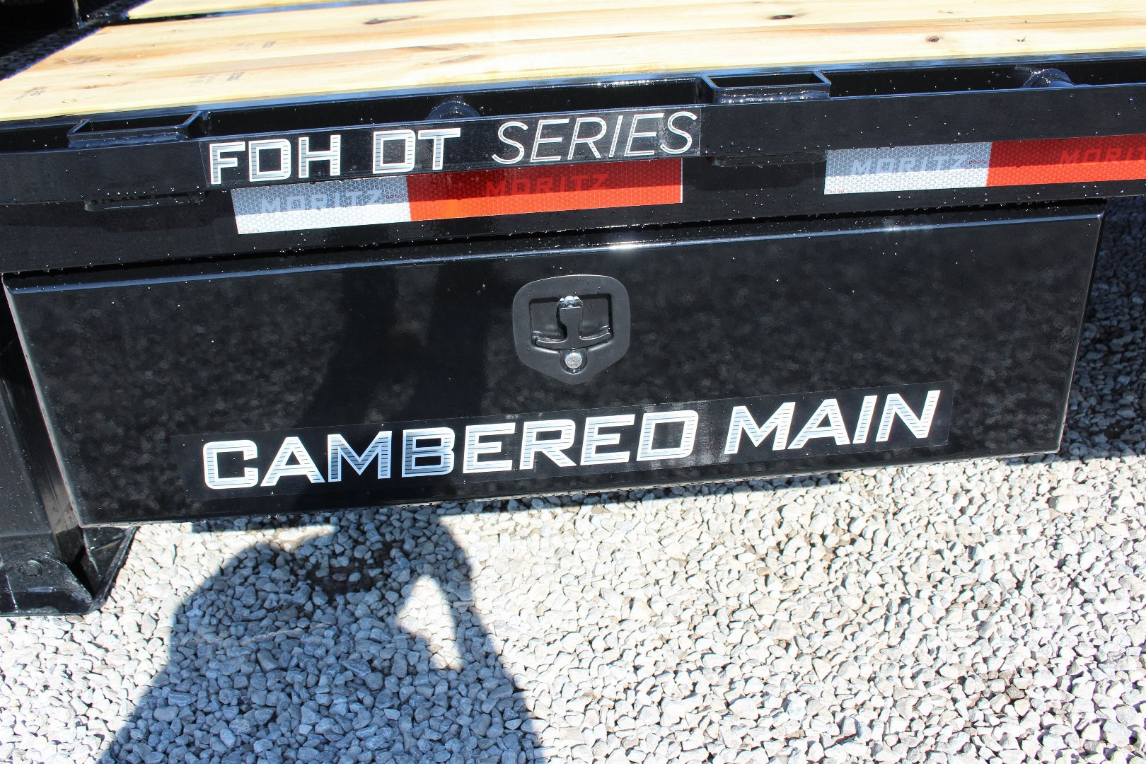 New 2025 Moritz FDGH DT 20' + 5' GOOSENECK Deckover Flatbed Trailer- Full Width Aluminum Ramps- 25900# GVW