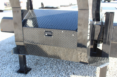 New 2025 Moritz FDGH DT 20' + 5' GOOSENECK Deckover Flatbed Trailer- Full Width Aluminum Ramps- 25900# GVW