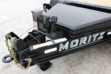New 2025 Moritz 7' x 16' + 8' Low Pro - Gravity Tilt - Equipment Trailer - 22900# GVW