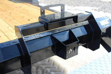 New 2025 Moritz 7' x 14' + 6' Low Pro - Hydraulic Power Tail - Equipment Trailer - 16000# GVW