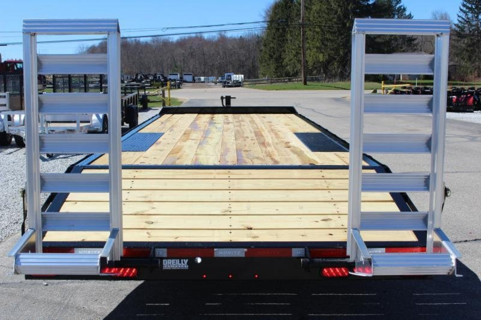 New 2025 Moritz 8' 6" x 20' + 4' Deckover Flatbed w/ Beavertail - Aluminum Ramps - 14,000# GVW