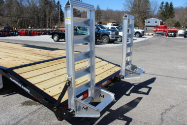 New 2025 Moritz 8' 6" x 20' + 4' Deckover Flatbed w/ Beavertail - Aluminum Ramps - 14,000# GVW