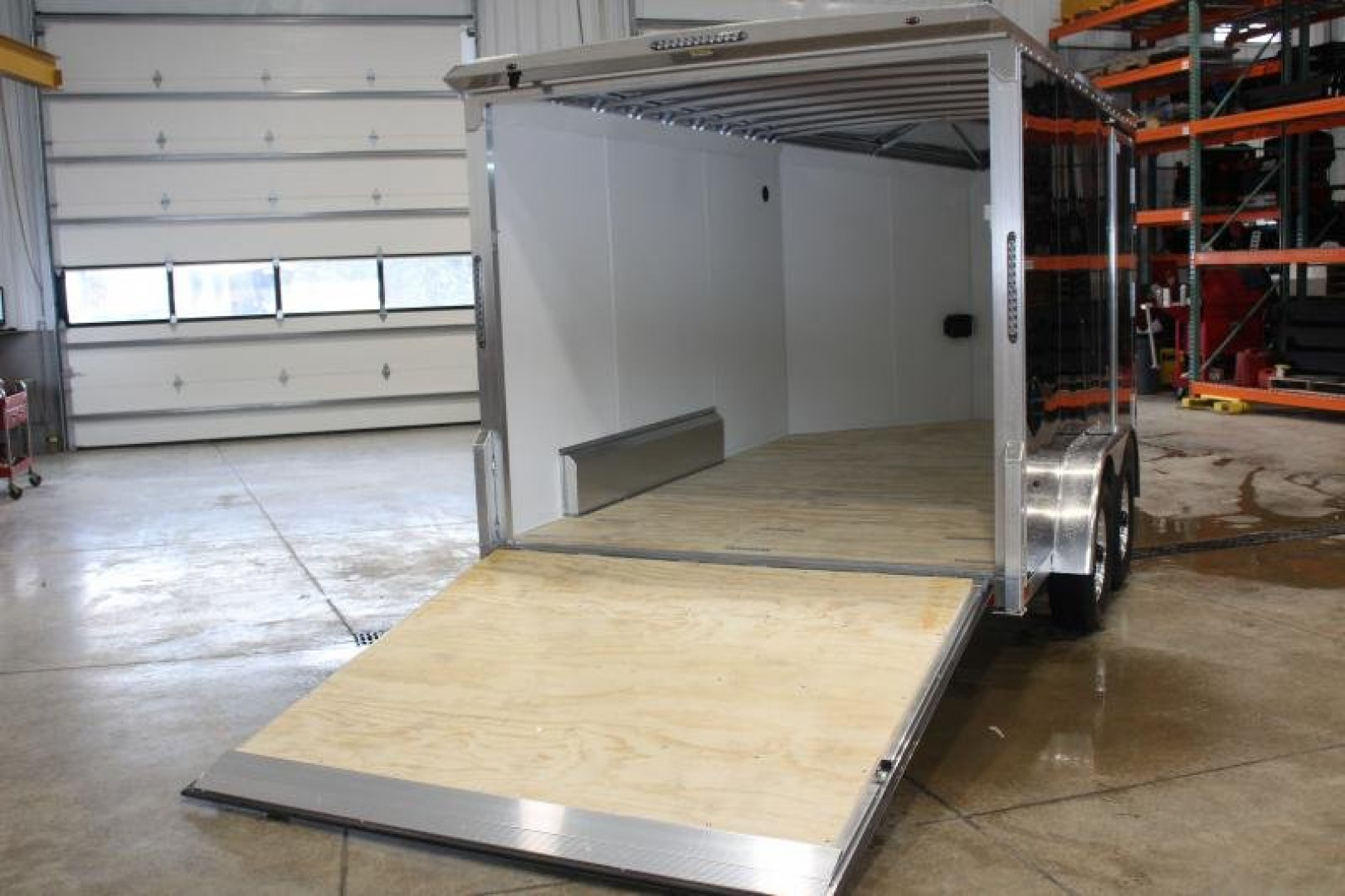 New 2025 NEO NAM 7.5' x 12' Aluminum Enclosed Motorcycle UTV Trailer - RAMP DOOR - 6.5' Interior Height - 7000# GVW