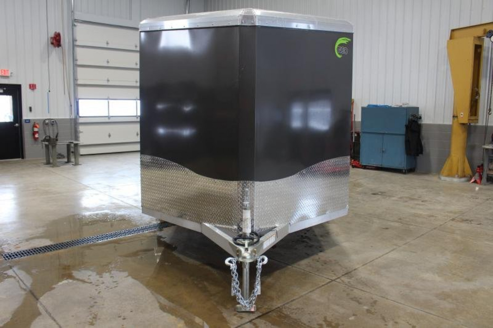 New 2025 NEO NAM 7.5' x 12' Aluminum Enclosed Motorcycle UTV Trailer - RAMP DOOR - 6.5' Interior Height - 7000# GVW