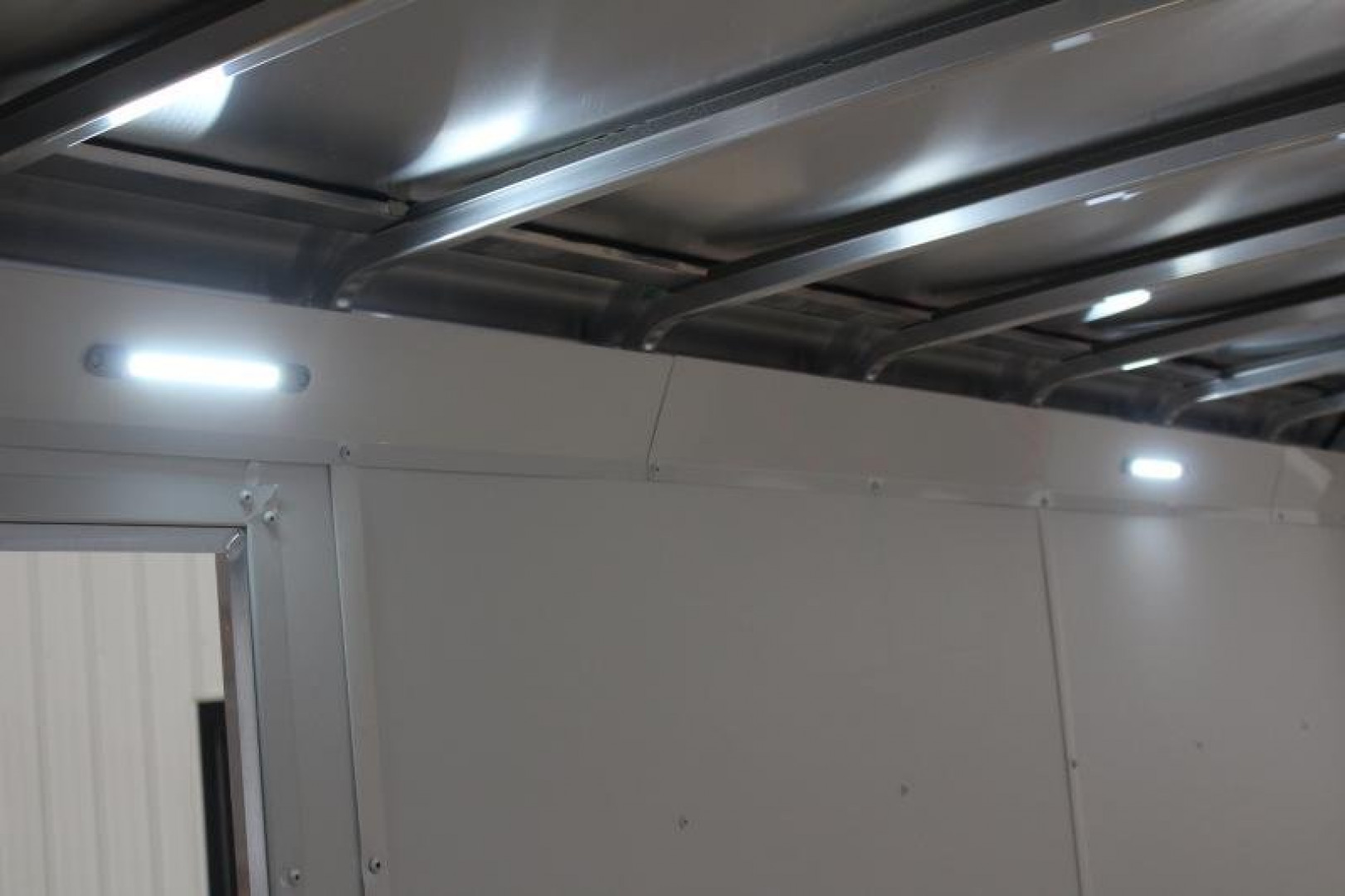 New 2025 NEO NAM 7.5' x 12' Aluminum Enclosed Motorcycle UTV Trailer - RAMP DOOR - 6.5' Interior Height - 7000# GVW