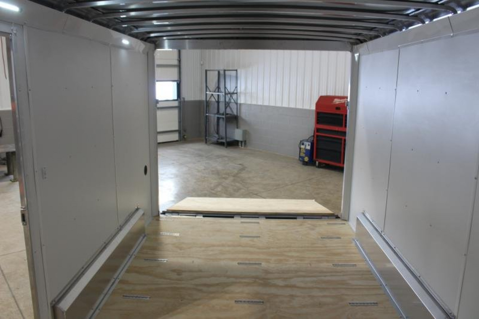 New 2025 NEO NAM 7.5' x 12' Aluminum Enclosed Motorcycle UTV Trailer - RAMP DOOR - 6.5' Interior Height - 7000# GVW