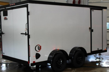New 2025 United UJ-S 7' x 14' Enclosed Cargo Trailer - 7000# GVW - RAMP DOOR - 6.5' INTERIOR HEIGHT
