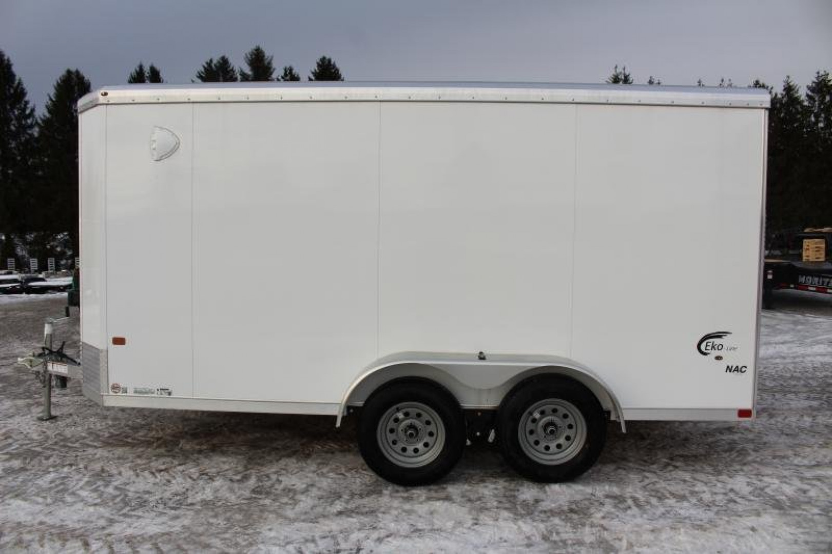 New 2025 NEO Trailers NAC 7' x 14' Aluminum Enclosed Cargo Trailer - RAMP DOOR - 6.5' INTERIOR HEIGHT - 7000# GVW