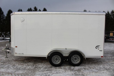 New 2025 NEO Trailers NAC 7' x 14' Aluminum Enclosed Cargo Trailer - RAMP DOOR - 6.5' INTERIOR HEIGHT - 7000# GVW
