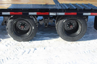 New 2025 Moritz FDGH Hydraulic Tail 34' GOOSENECK Deckover Flatbed Trailer- 25900# GVW