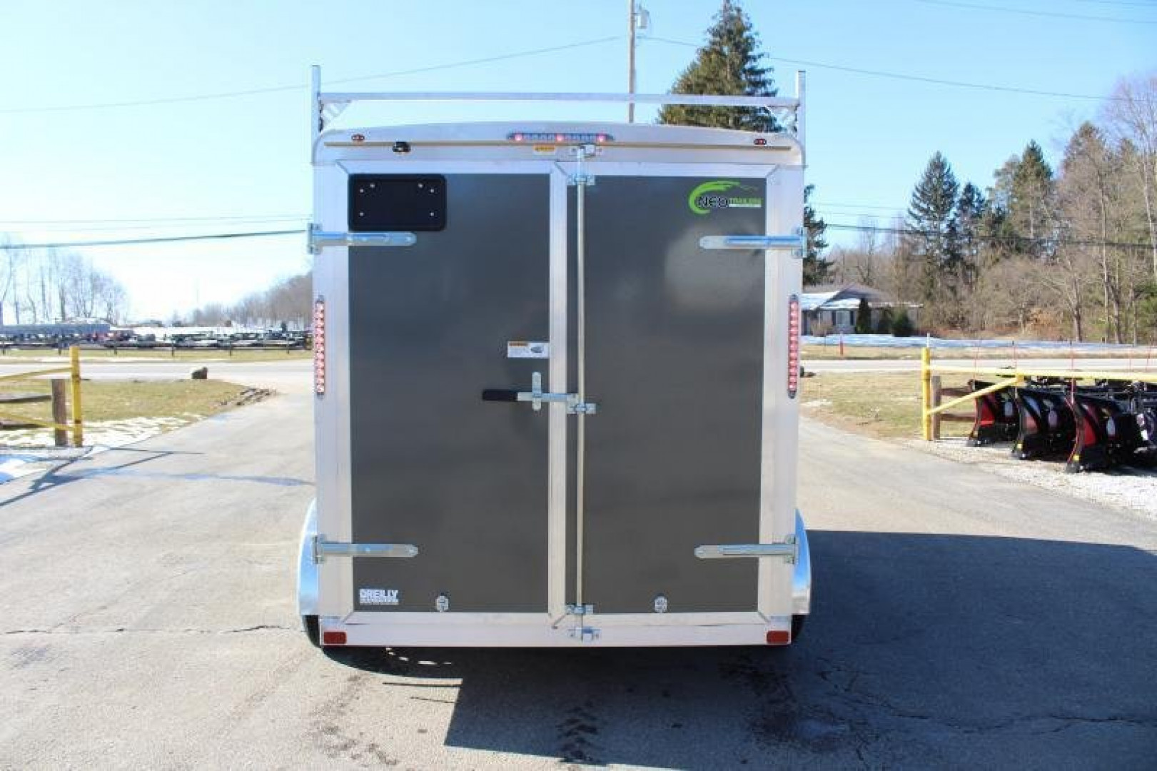 New 2025 NEO Trailers NAV 6' x 12' Aluminum Enclosed Cargo Trailer - Double Rear Doors - 6' Interior Height - 7000# GVW